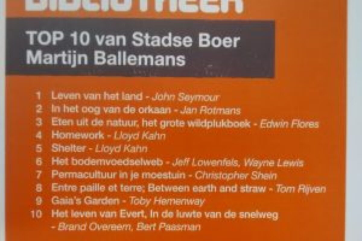 Permacultuur boeken in de Kennismakerij