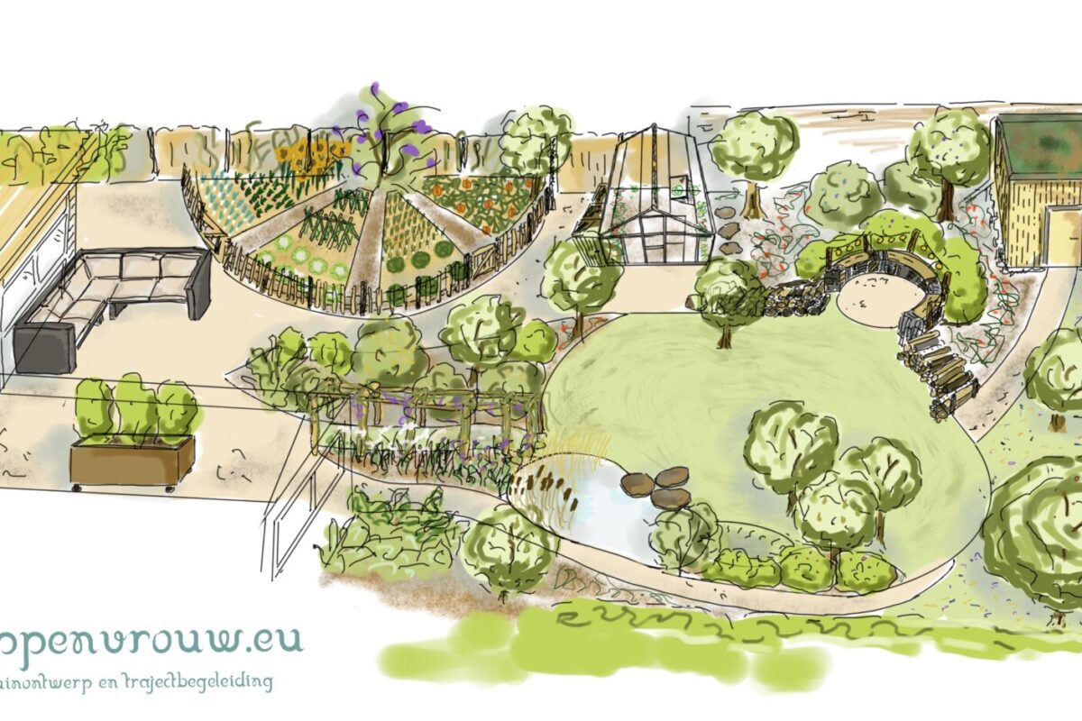 Permacultuur tuinontwerpen van Schoppenvrouw